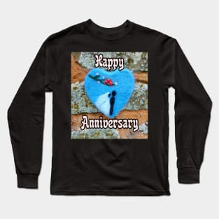 Happy Anniversary craft by Knitninja Long Sleeve T-Shirt